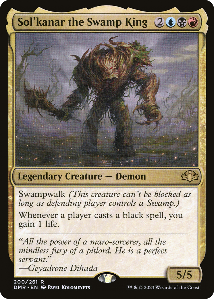 Sol'kanar the Swamp King [Dominaria Remastered] | Odin's Place