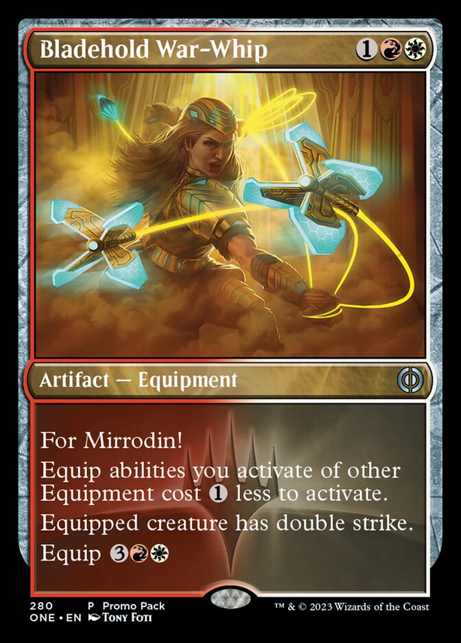 Bladehold War-Whip (Promo Pack) [Phyrexia: All Will Be One Promos] | Odin's Place