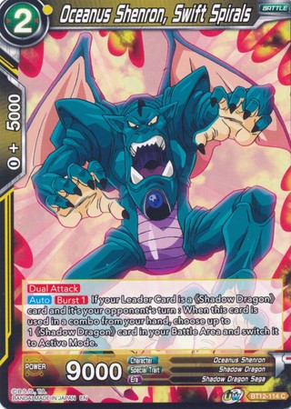 Oceanus Shenron, Swift Spirals (BT12-114) [Vicious Rejuvenation] | Odin's Place