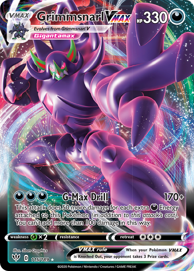 Grimmsnarl VMAX (115/189) [Sword & Shield: Darkness Ablaze] | Odin's Place