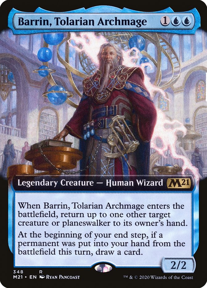 Barrin, Tolarian Archmage (Extended Art) [Core Set 2021] | Odin's Place