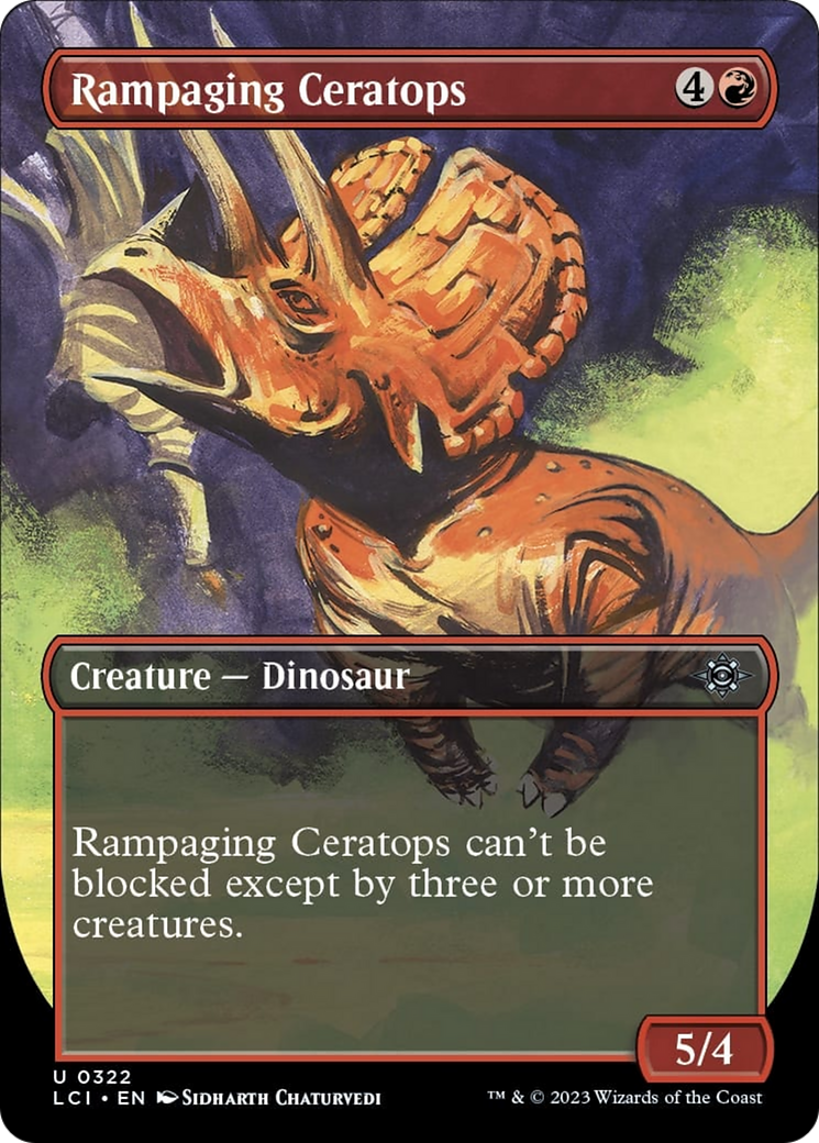Rampaging Ceratops (Borderless) [The Lost Caverns of Ixalan] | Odin's Place