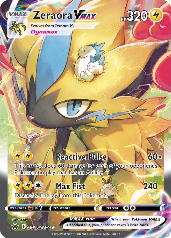 Zeraora VMAX (GG42/GG70) [Sword & Shield: Crown Zenith] | Odin's Place
