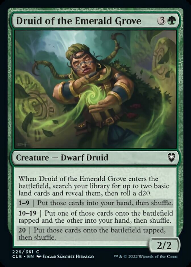 Druid of the Emerald Grove [Commander Legends: Battle for Baldur's Gate] | Odin's Place