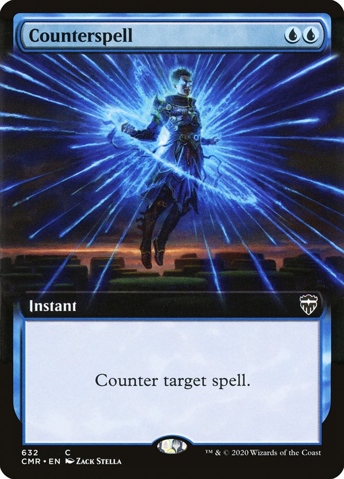 Counterspell (Extended Art) [Commander Legends] | Odin's Place