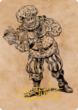 Volo, Itinerant Scholar Art Card (Gold-Stamped Signature) [Commander Legends: Battle for Baldur's Gate Art Series] | Odin's Place