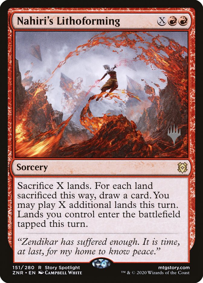 Nahiri's Lithoforming (Promo Pack) [Zendikar Rising Promos] | Odin's Place