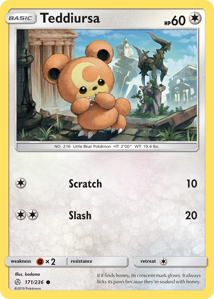 Teddiursa (171/236) [Sun & Moon: Cosmic Eclipse] | Odin's Place