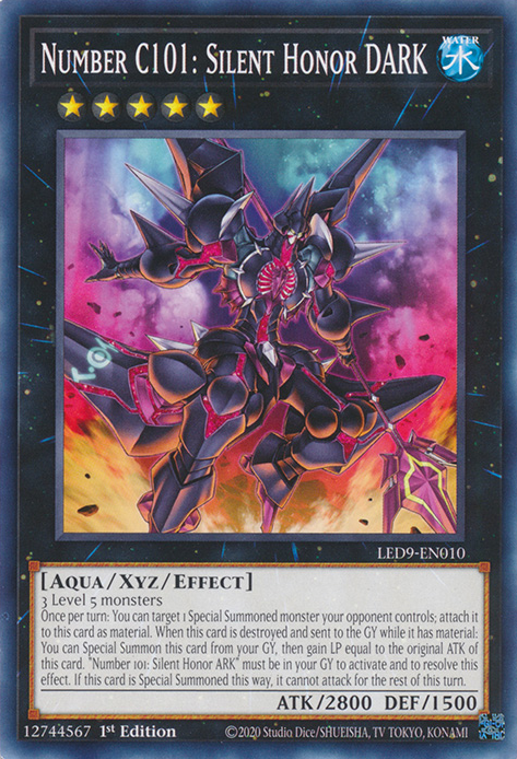 Number C101: Silent Honor DARK [LED9-EN010] Common | Odin's Place