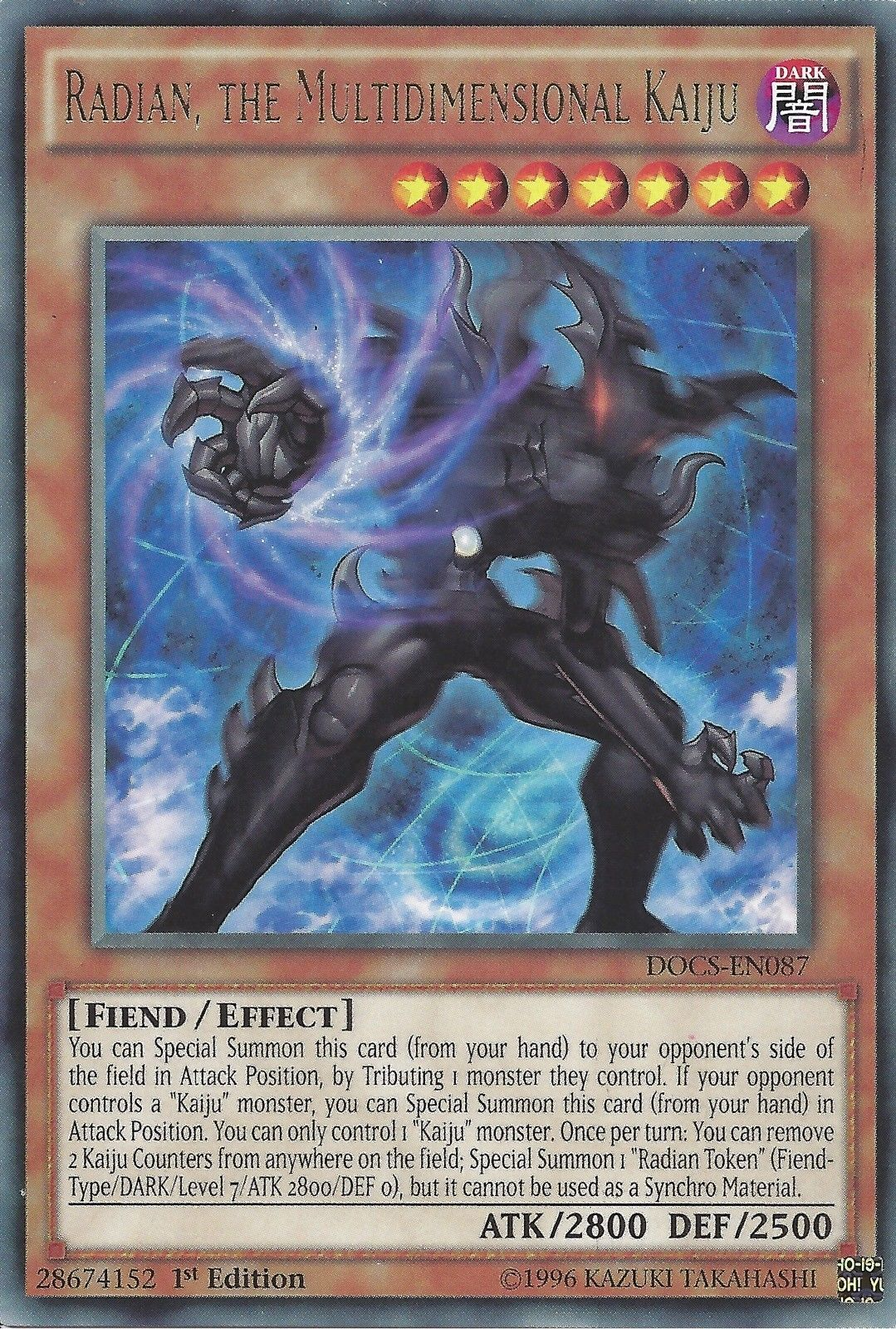 Radian, the Multidimensional Kaiju [DOCS-EN087] Rare | Odin's Place