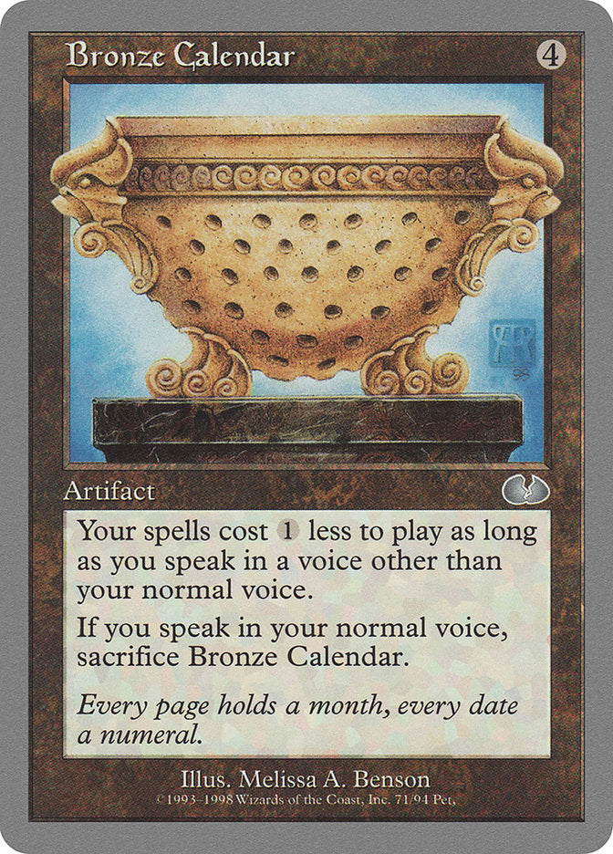 Bronze Calendar (71) [Unglued] | Odin's Place