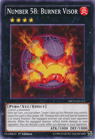Number 58: Burner Visor [MP15-EN122] Common | Odin's Place
