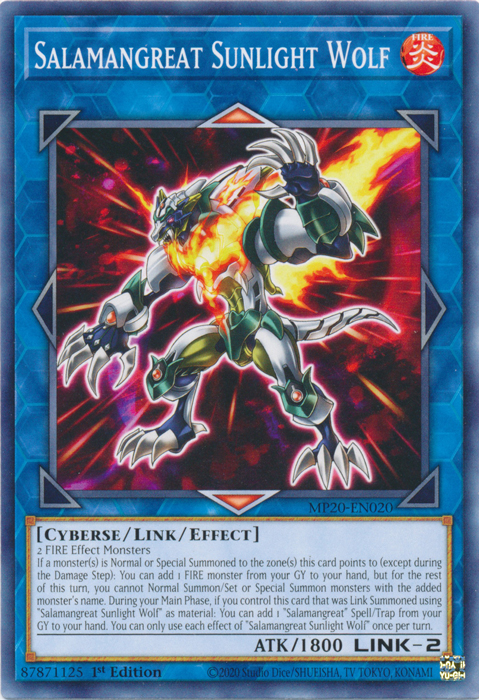 Salamangreat Sunlight Wolf [MP20-EN020] Common | Odin's Place