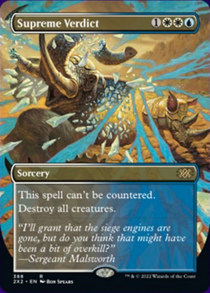 Supreme Verdict (Borderless Alternate Art) [Double Masters 2022] | Odin's Place
