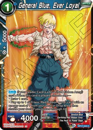 General Blue, Ever Loyal (BT17-040) [Ultimate Squad] | Odin's Place