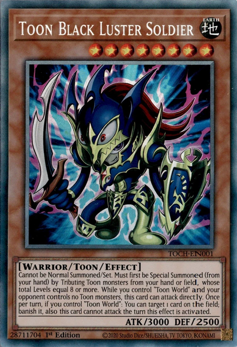 Toon Black Luster Soldier [TOCH-EN001] Collector's Rare | Odin's Place