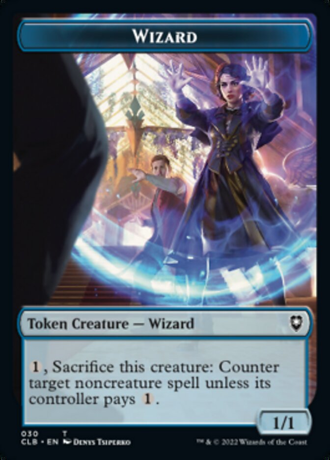 Kor Warrior // Wizard Double-Sided Token [Commander Legends: Battle for Baldur's Gate Tokens] | Odin's Place