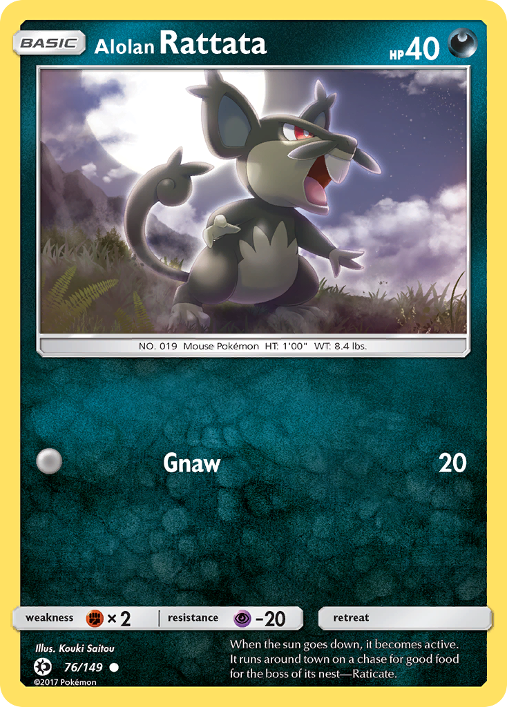 Alolan Rattata (76/149) [Sun & Moon: Base Set] | Odin's Place