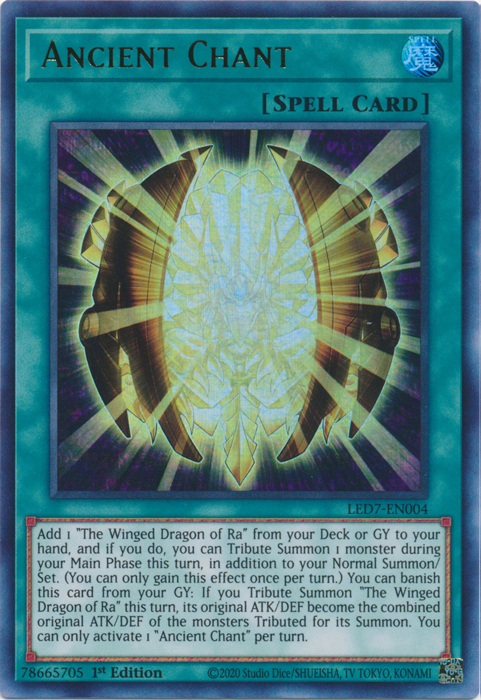 Ancient Chant [LED7-EN004] Ultra Rare | Odin's Place