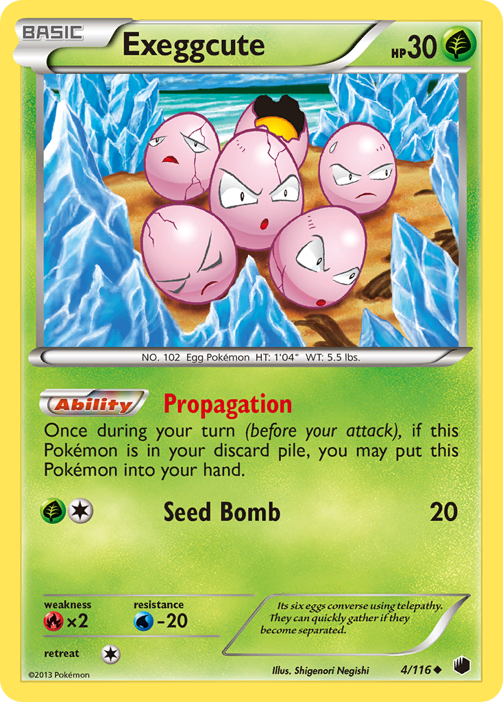 Exeggcute (4/116) [Black & White: Plasma Freeze] | Odin's Place