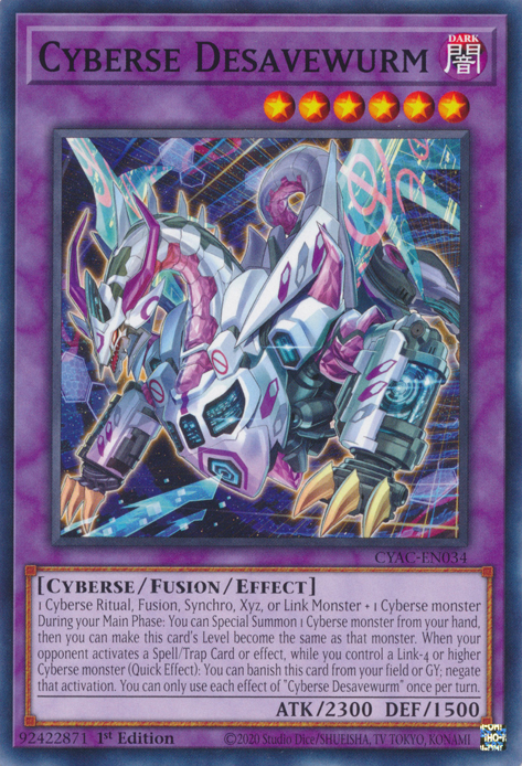 Cyberse Desavewurm [CYAC-EN034] Common | Odin's Place