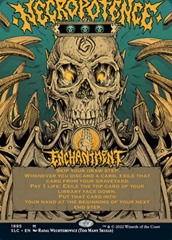 Necropotence (Borderless Alternate Art) [Secret Lair 30th Anniversary Countdown Kit] | Odin's Place