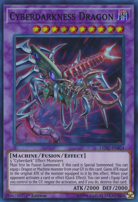 Cyberdarkness Dragon [LEDU-EN024] Super Rare | Odin's Place