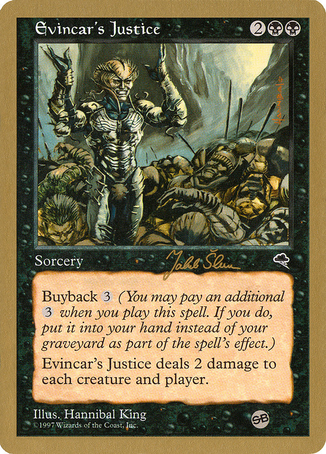 Evincar's Justice (Jakub Slemr) (SB) [World Championship Decks 1999] | Odin's Place