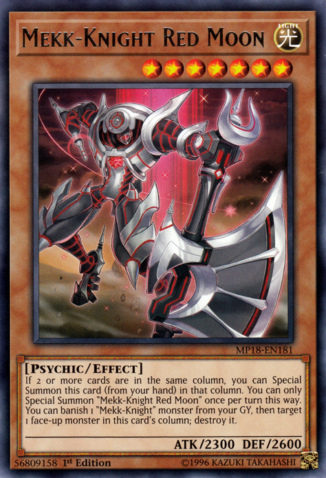 Mekk-Knight Red Moon [MP18-EN181] Rare | Odin's Place