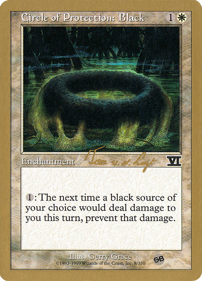Circle of Protection: Black (Tom van de Logt) (SB) [World Championship Decks 2000] | Odin's Place