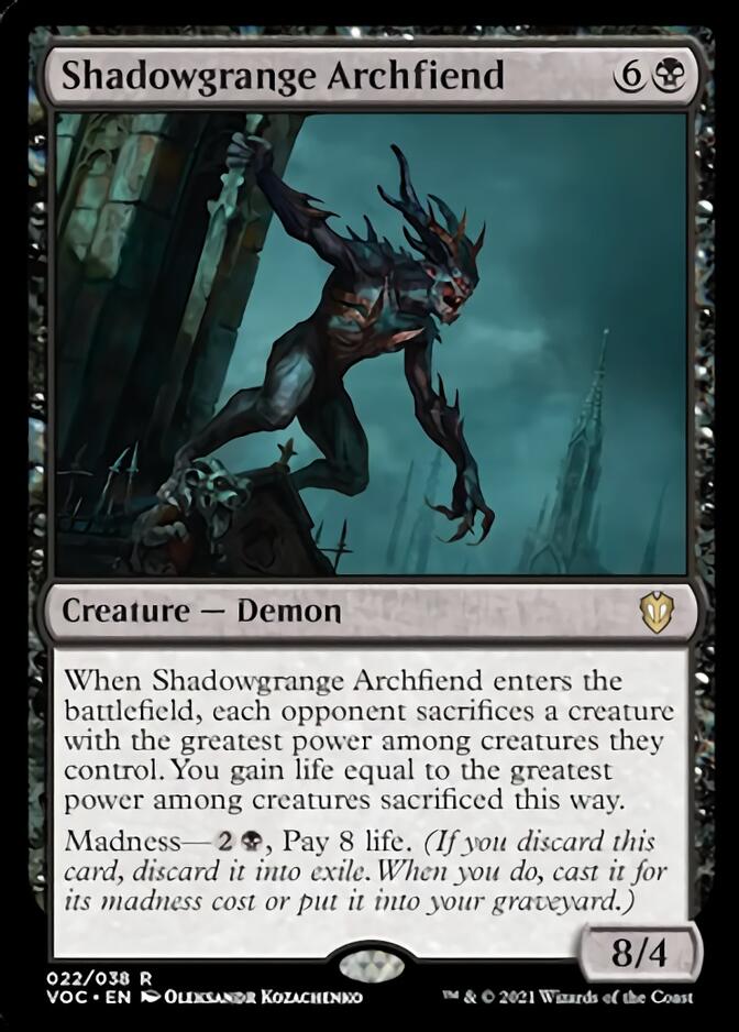 Shadowgrange Archfiend [Innistrad: Crimson Vow Commander] | Odin's Place