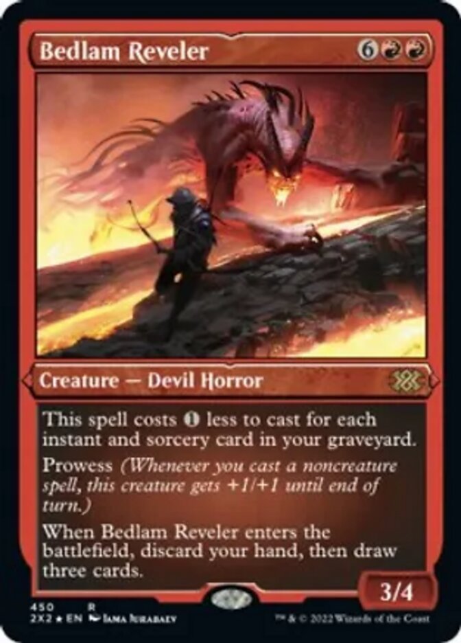 Bedlam Reveler (Foil Etched) [Double Masters 2022] | Odin's Place