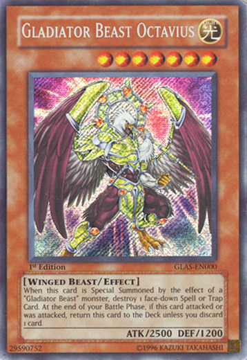 Gladiator Beast Octavius [GLAS-EN000] Secret Rare | Odin's Place
