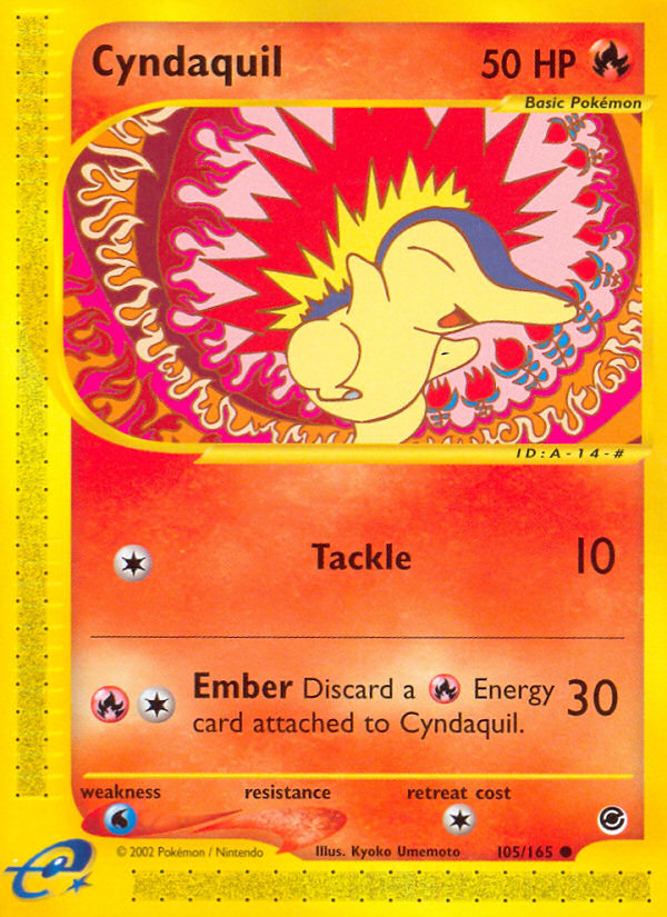 Cyndaquil (105/165) [Expedition: Base Set] | Odin's Place