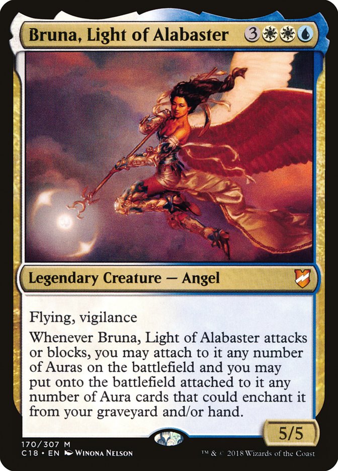 Bruna, Light of Alabaster (Oversized) [Commander 2018 Oversized] | Odin's Place