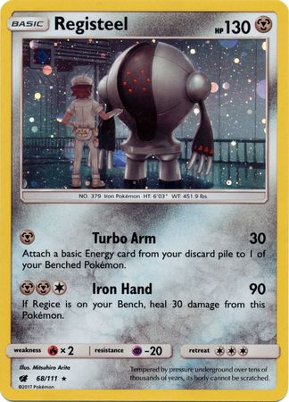 Registeel (68/111) (Cosmos Holo) [Sun & Moon: Crimson Invasion] | Odin's Place