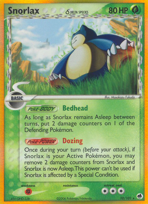 Snorlax (10/101) (Delta Species) [EX: Dragon Frontiers] | Odin's Place
