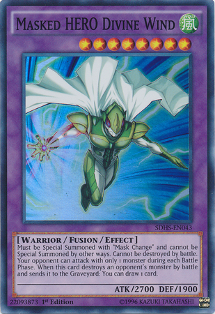 Masked Hero Divine Wind [SDHS-EN043] Super Rare | Odin's Place
