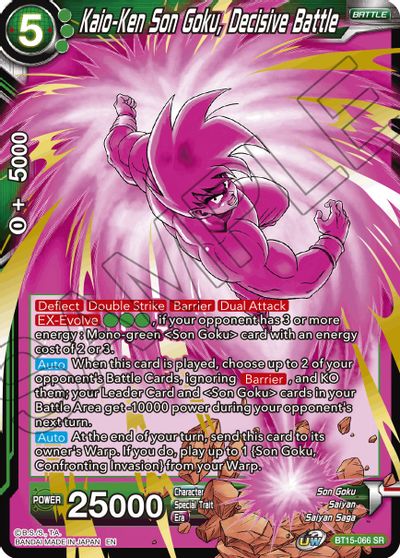 Kaio-Ken Son Goku, Decisive Battle (BT15-066) [Saiyan Showdown] | Odin's Place