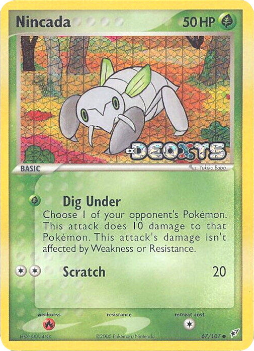 Nincada (67/107) (Stamped) [EX: Deoxys] | Odin's Place