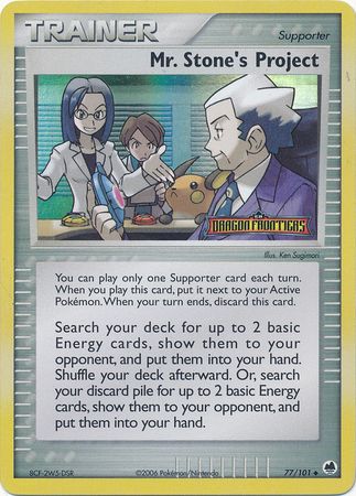 Mr. Stone's Project (77/101) (Stamped) [EX: Dragon Frontiers] | Odin's Place