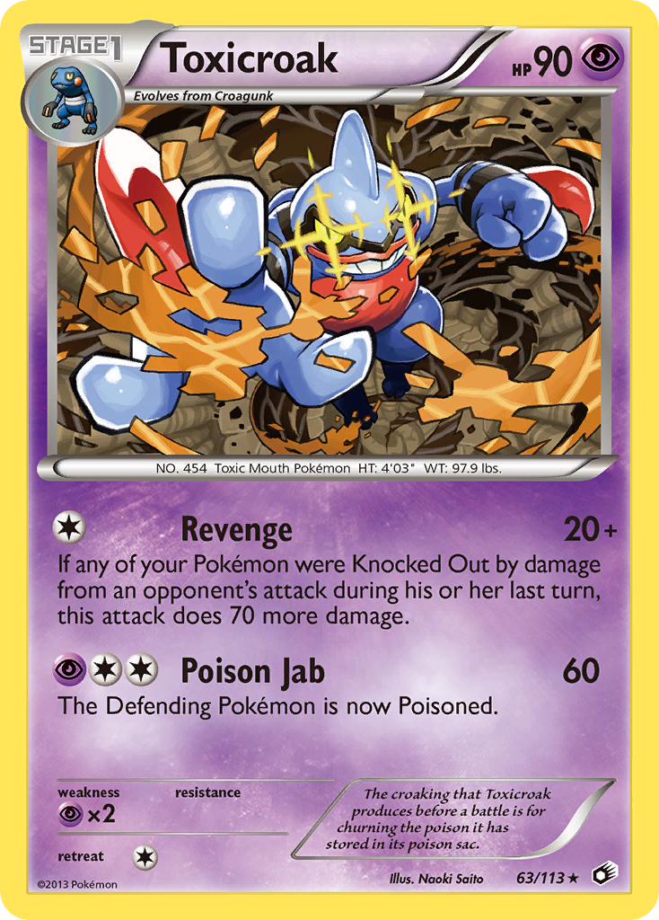 Toxicroak (63/113) [Black & White: Legendary Treasures] | Odin's Place