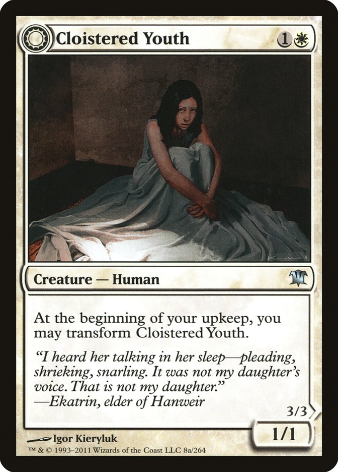 Cloistered Youth // Unholy Fiend [Innistrad] | Odin's Place