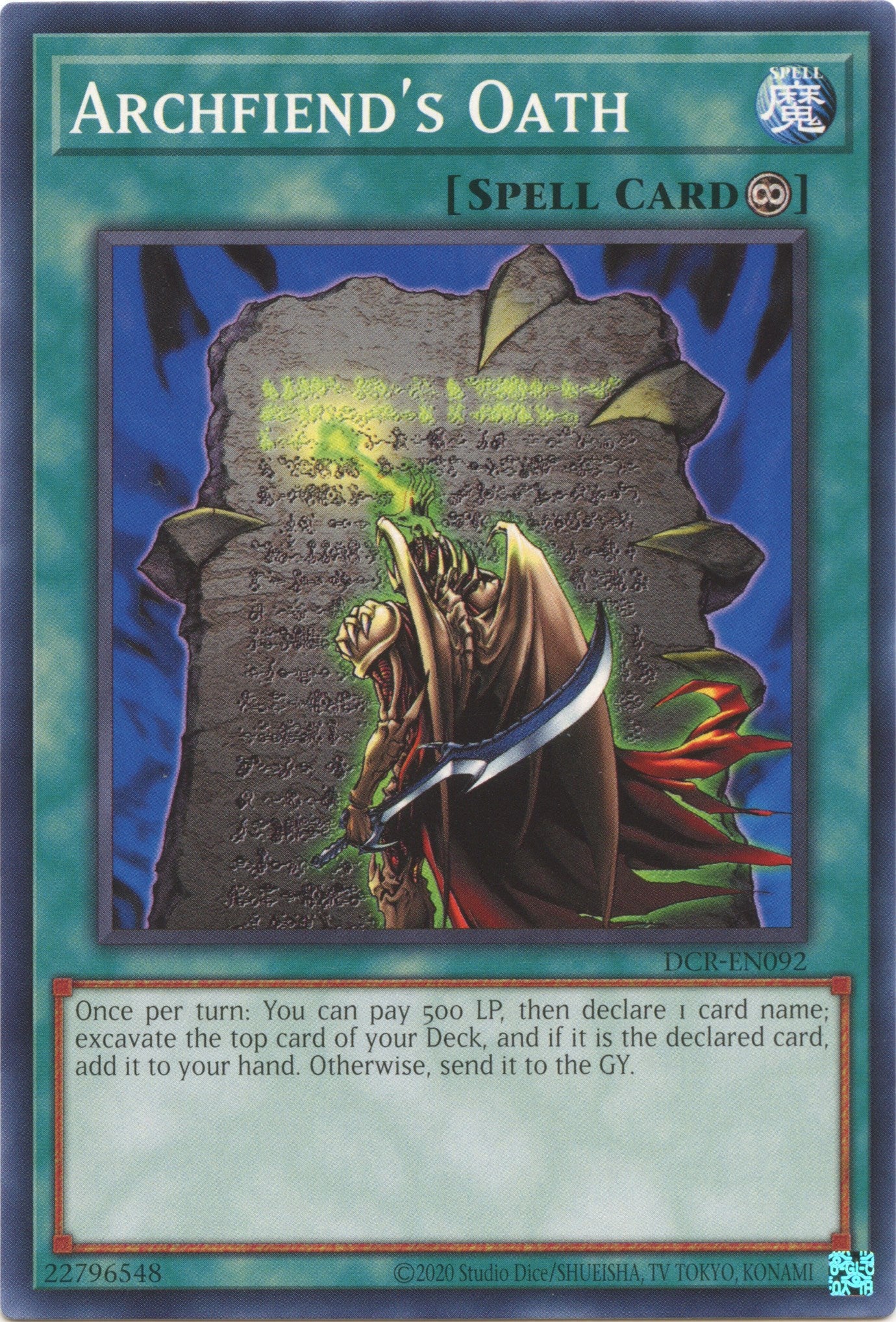Archfiend's Oath (25th Anniversary) [DCR-EN092] Common | Odin's Place