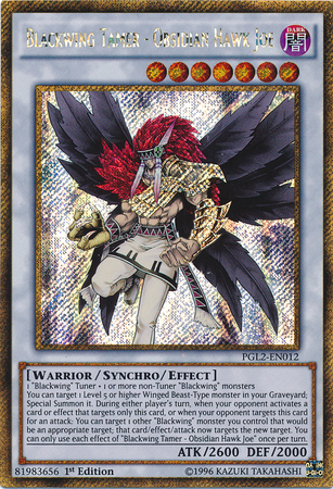 Blackwing Tamer - Obsidian Hawk Joe [PGL2-EN012] Gold Secret Rare | Odin's Place