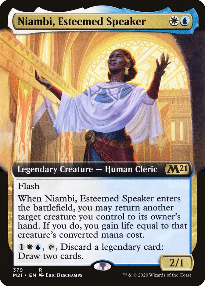 Niambi, Esteemed Speaker (Extended Art) [Core Set 2021] | Odin's Place