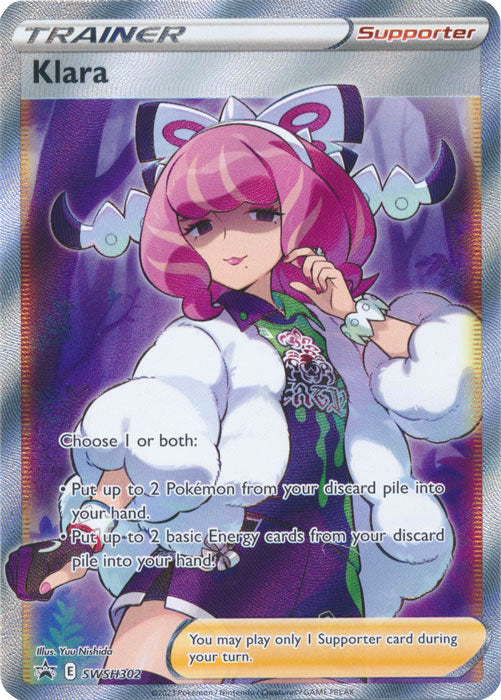 Klara (SWSH302) (Full Art) [Sword & Shield: Black Star Promos] | Odin's Place
