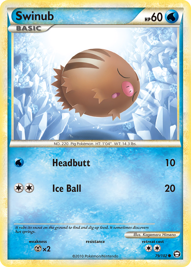 Swinub (79/102) [HeartGold & SoulSilver: Triumphant] | Odin's Place