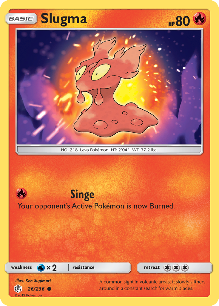 Slugma (26/236) [Sun & Moon: Cosmic Eclipse] | Odin's Place