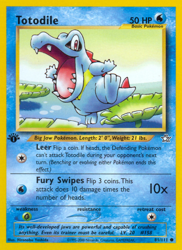 Totodile (81/111) [Neo Genesis 1st Edition] | Odin's Place